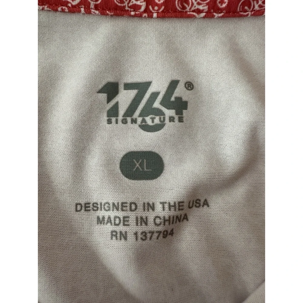 1764 Signature Golf Polo Shirt‎ Men XL Short Sleeve Bicycle Golf Outdoor Stretch